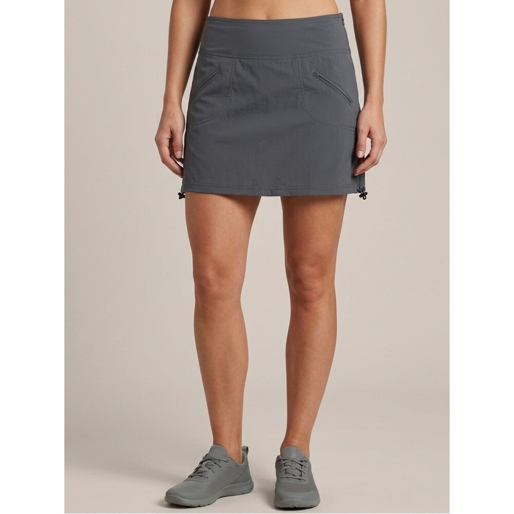 Athleta Womens Cinch Ripstop Hiking Skort Asphalt Gray Size 0